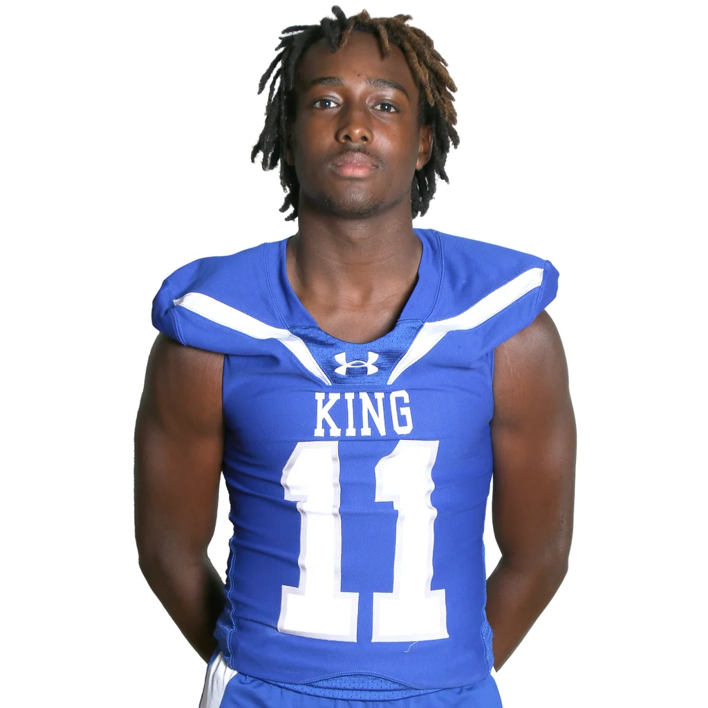Enoch EJ Bell, defensive back at C.E. King High School