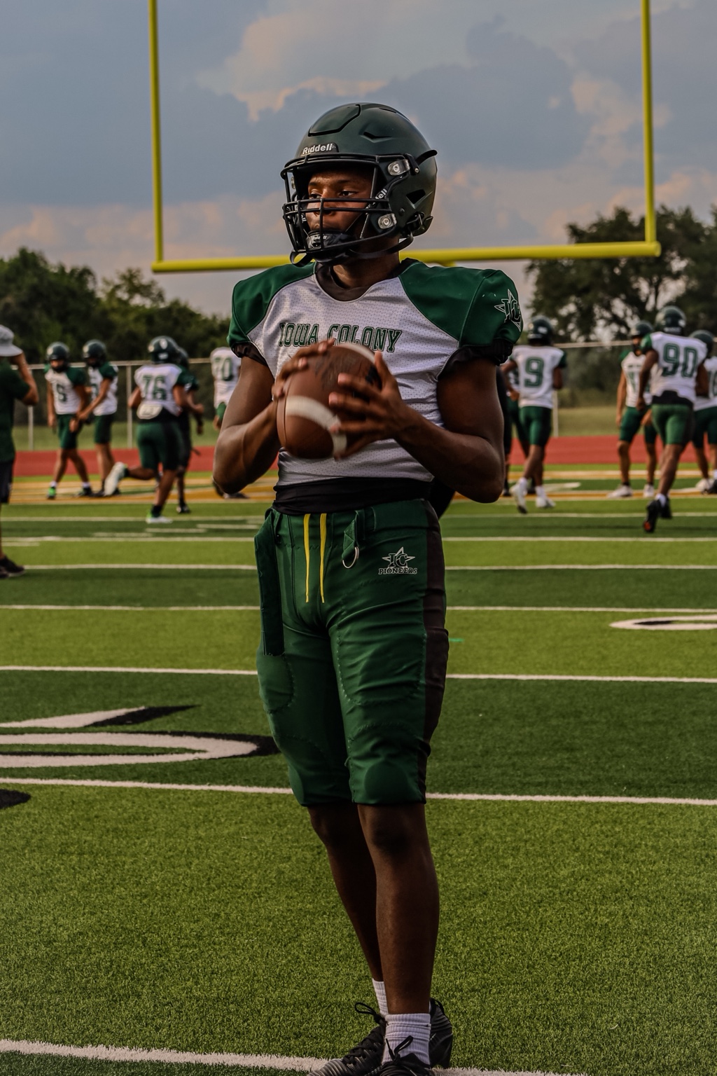 Kelvin Williams, quarterback and wide receiver at Iowa Colony High School